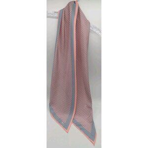 Vena Scarf Grey Pink Long Pointed 7"x60"